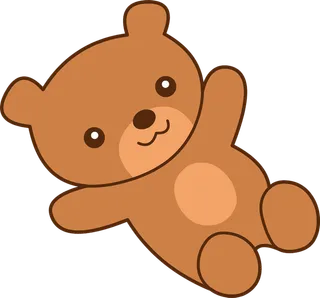 灰色小熊卡通线条画简笔