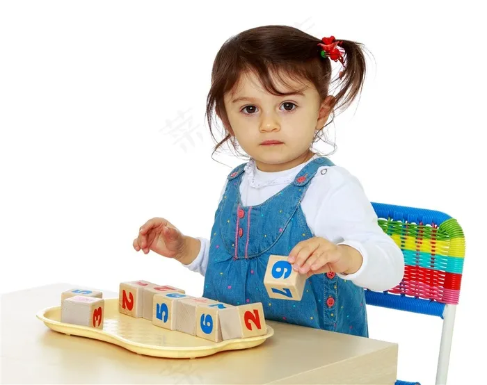 学习数字的孩子