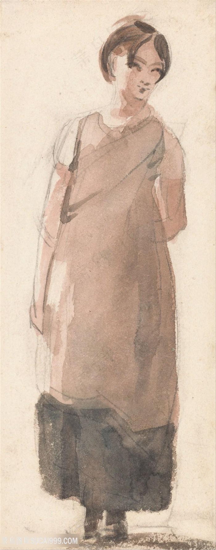 康斯坦布尔油画手绘女性装饰画