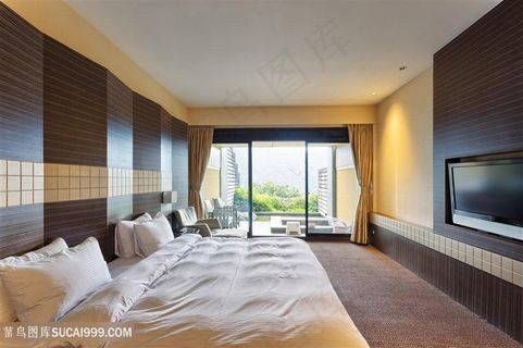 时尚卧室装修效果高清图片