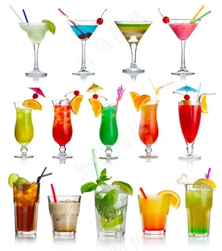 夏季清新饮料果汁图