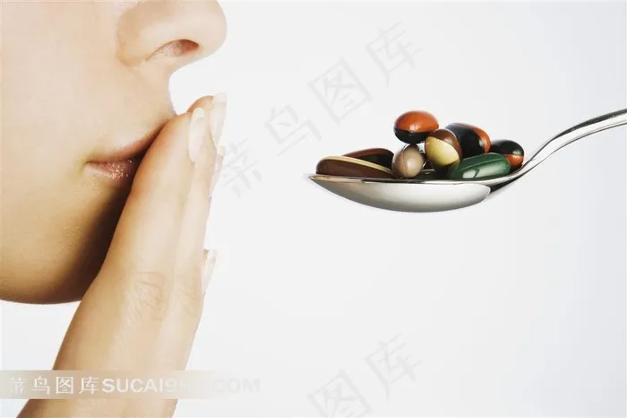 拒绝吃药素材图片