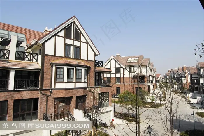 欧式别墅建筑小区实景