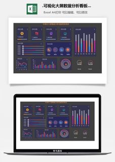 75.可视化大屏数据分析看板图形图表