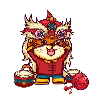 可爱虎年形象卡通新春 可爱虎年形象卡通新春