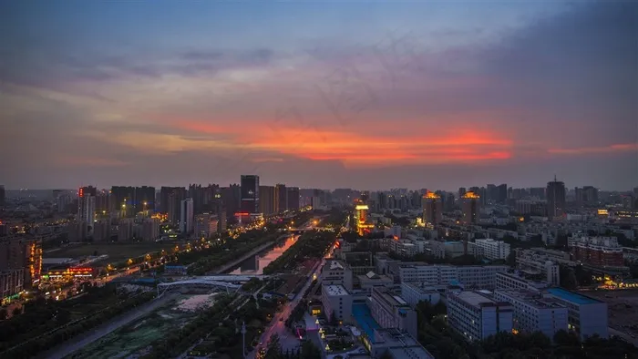 夕阳下的景色