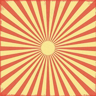 放射渐变绚丽，红黄色背景