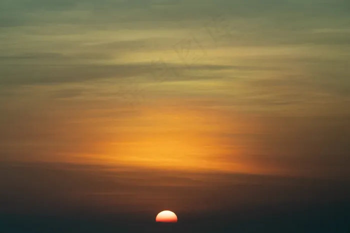 意境夕阳风景图片