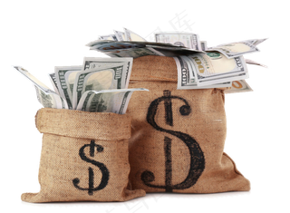袋装美元金融装饰素材