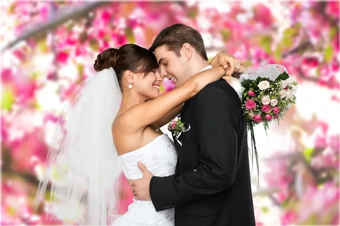 欧美婚礼上的新人高清图片