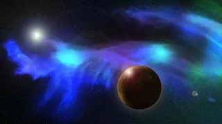 元宇宙世界天空背景墙风景