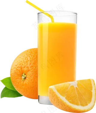 果汁鲜果汁柠檬汁橙汁免抠