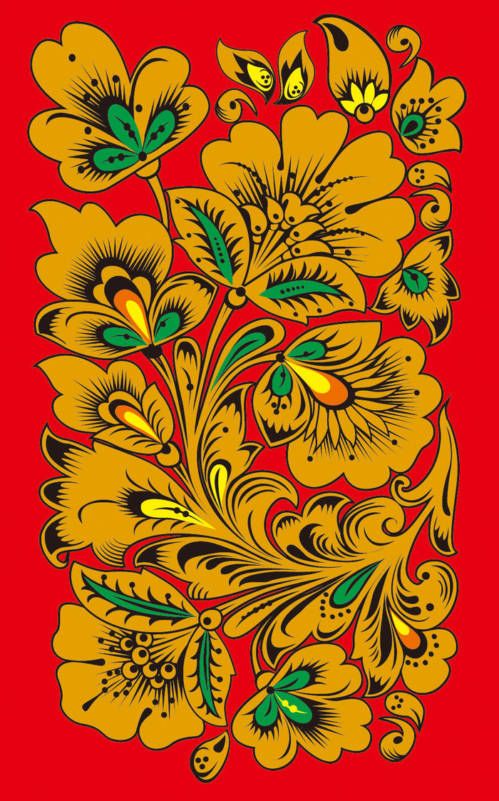 中式传统花朵纹样