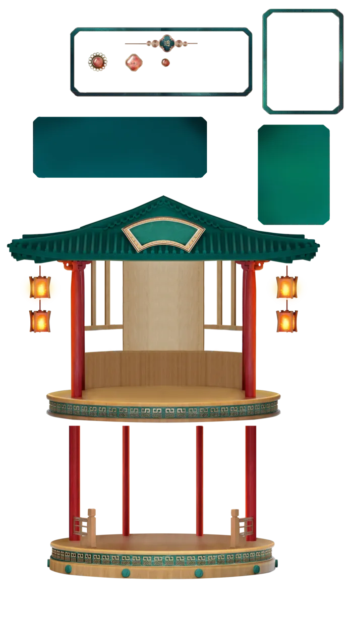 古风复古透明素材PNG免扣