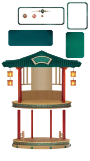 古风复古透明素材PNG免扣