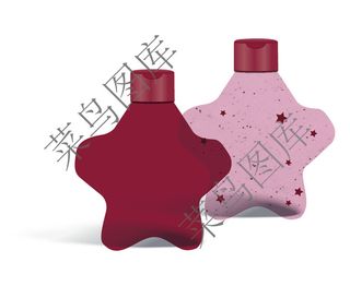五角星瓶子矢量图