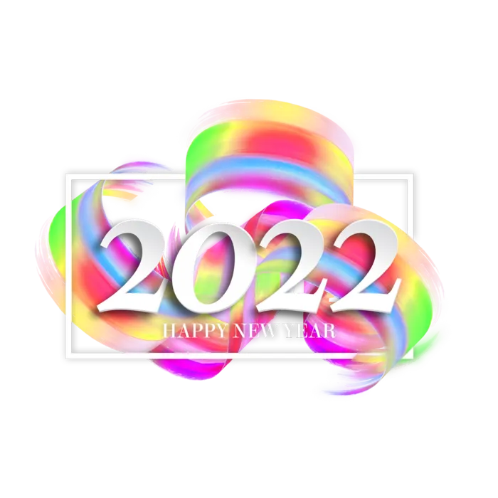2022新年艺术创意字体虎年3D立体标题数字文字png免抠字素材