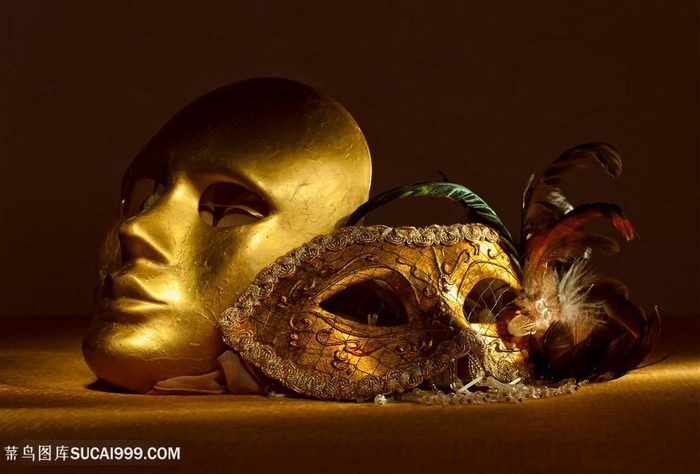 假面面具特写高清图片