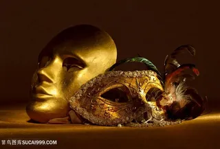 假面面具特写高清图片