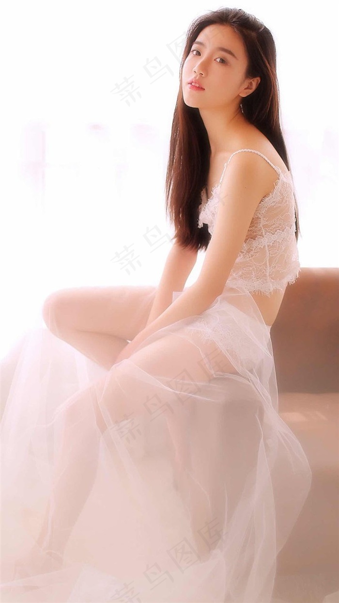 透明裙清纯美女高清图片