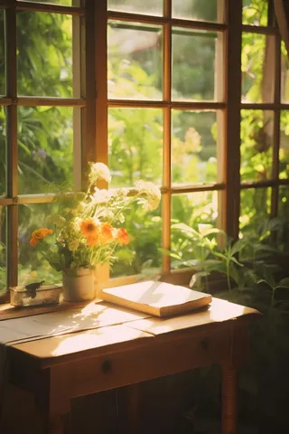 田园室内阳光桌椅