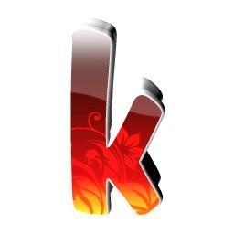 字母K PNG免抠(256x256)