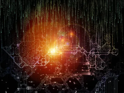 信息数码高科技创意背景