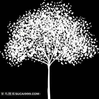 小树装饰画设计素材