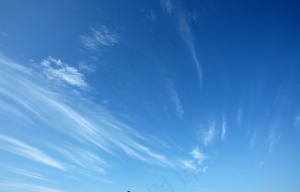 天空蓝色天空白云晴朗天空蓝天