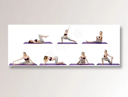 漂亮的瑜伽美女