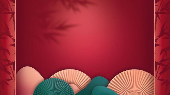 红色喜庆2022虎年春节新年元宵节海报背景展板模板设计素材图