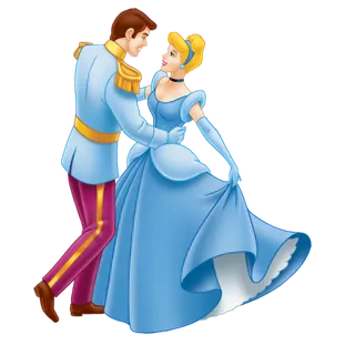 王子与公主卡通简笔素材