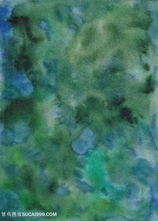 绿色晕染水墨水彩晕染背景高清