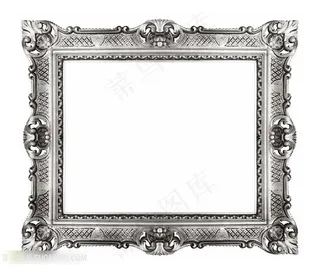 欧式银色的相框
