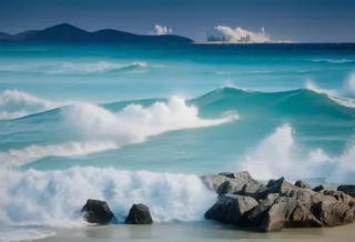 蓝色自然风大海壁纸7