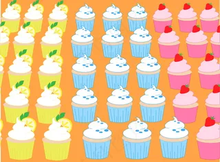 纸杯蛋糕背景图片