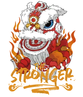 国潮醒狮中国风AI矢量卫衣T恤烫画印花手机壳图案PNG高清免抠素材