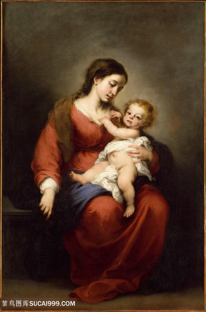 巴托洛梅·埃斯特万·牟利罗- 处女和孩子油画图片