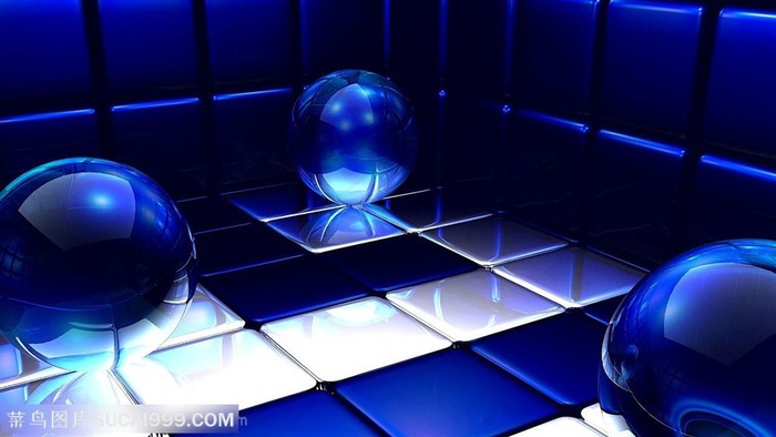 3D科技发光圆球炫酷PPT素材背景