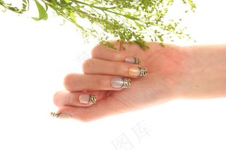 光疗美甲图片素材