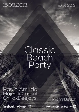 科技感多边形海报模板