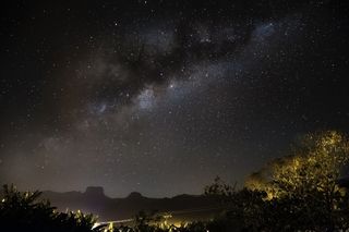 黑色星空摄影素材