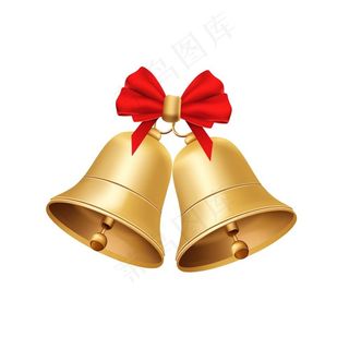圣诞铃铛装饰元素插画免抠