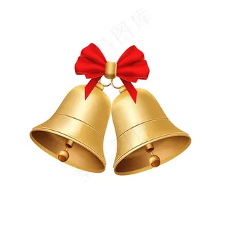 圣诞铃铛装饰元素插画免抠