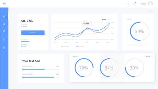 可视化大数据科技网页后台管理图表软件AI界面PSD模版素材源文件