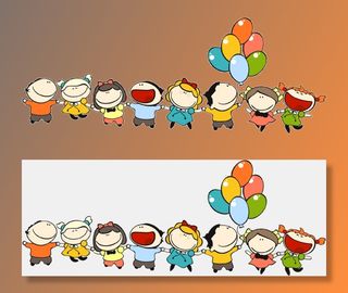 气球  卡通  人物