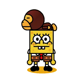 海绵宝宝卡通人物海绵宝宝猴子