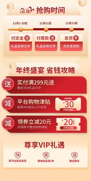 电商ps设计淘宝天猫详情页预售关联模板商品促销推荐模块PSD素材