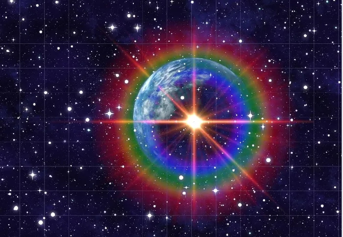 元宇宙世界天空风景背景墙