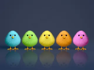 彩色小鸡高清图片